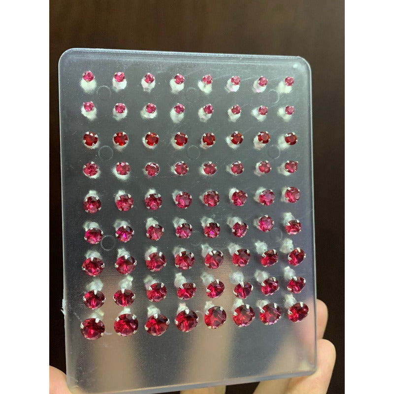 Set De 36 Par De Aretes Broquel , Plata 925, Estambul Joya