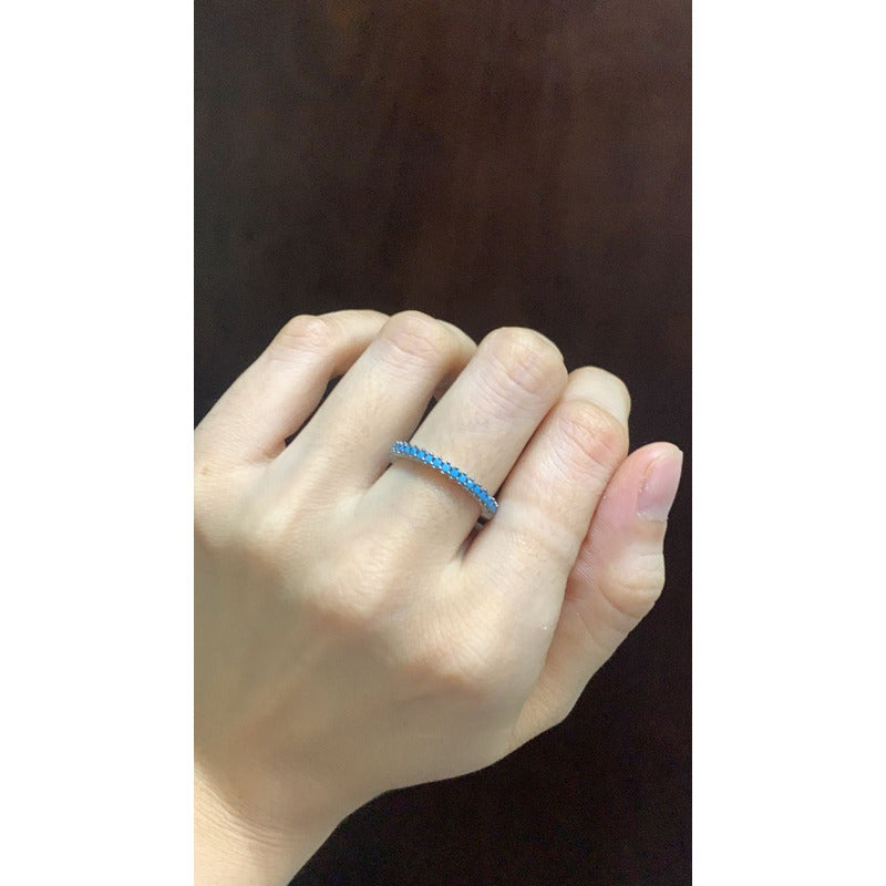 Anillo Turco Plata925 Churumbela Linea Turquesa Estambuljoya