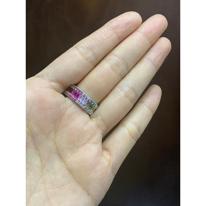 Anillo Turco Plata 0.925 Churumbela Circonias Estambul Joya Azul 7