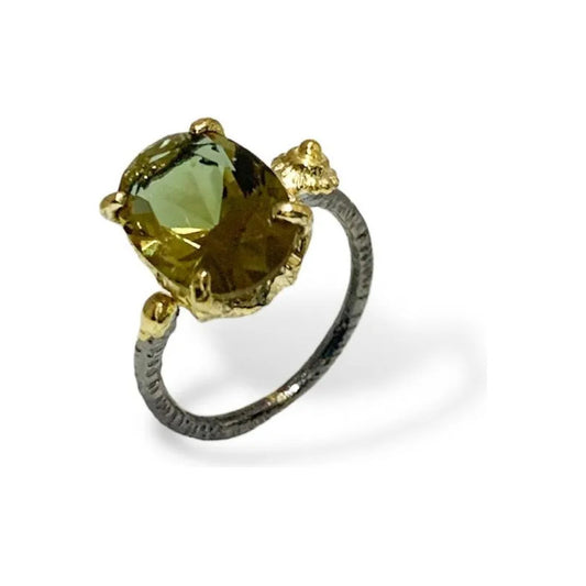 Anillo Plata925 Zultanite Ovalo Gr Orolam Rodio Estambuljoya Dorado Ajustable