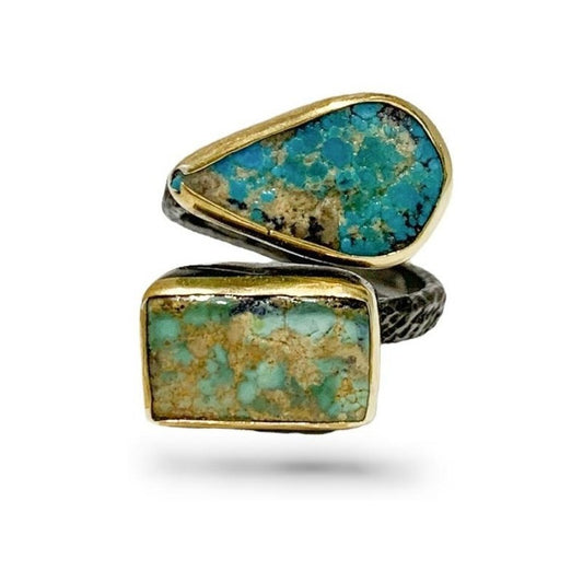 Anillo Plata925 Ajustable Gota Turquesa Rodio Estambuljoya Turquesa Ajustable